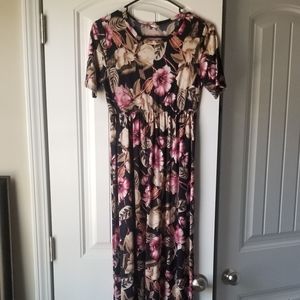 Pinkblush maxi dress navy floral